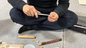 リード作りの様子
